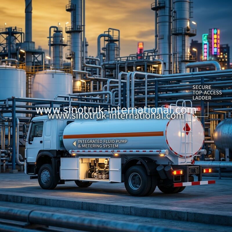 SINOTRUK Howo अर्ध ट्रक ईंधन टैंक 4x2 LHD Euro2 290hp