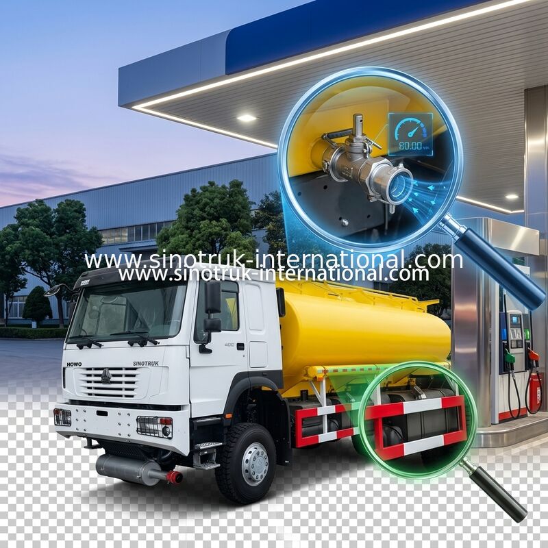 SINOTRUK HOWO 25CBM तेल टैंक ट्रक 10 पहिया 400 एचपी 6 × 6 बहु कक्ष