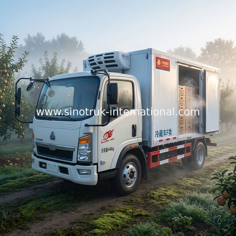 Euro 2 5 Ton Refrigerated Truck For Frozen Foods Transporting XL-300  -18 Degree