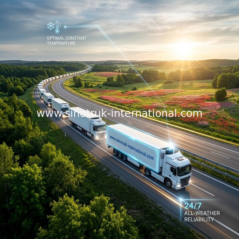 32CBM 12 - 16 Tons Refrigerated Truck Cargo Body 6.3m Length Insulated CKD Panels