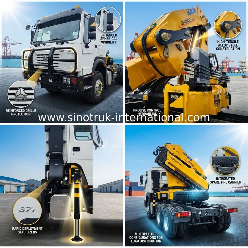आपका ऑल-इन-वन वर्कहॉर्सः XCMG 12T क्रेन के साथ HOWO 371HP 6x4