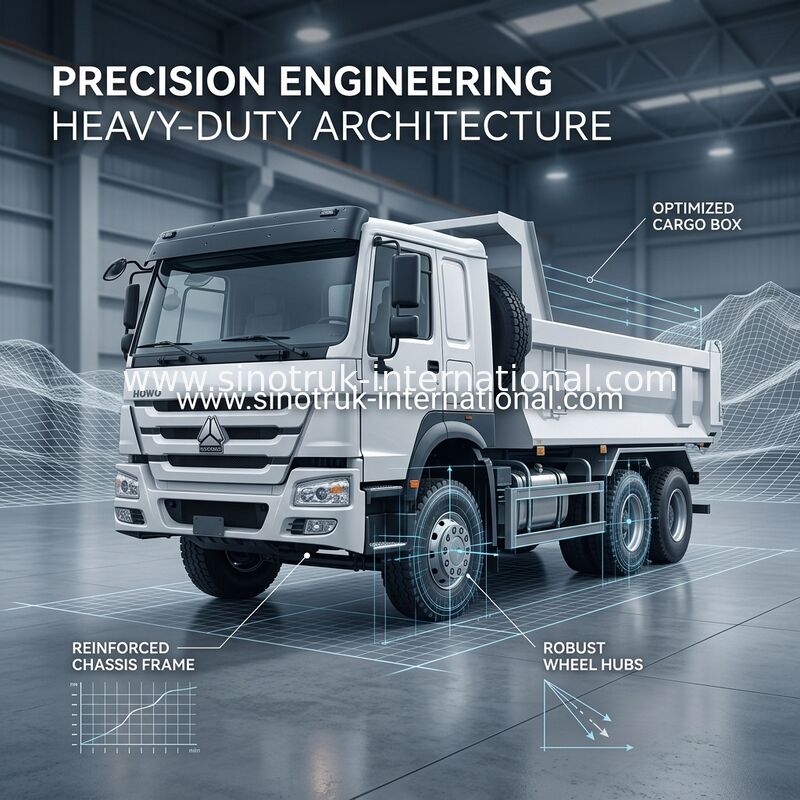 RHD का उपयोग करके खनन के लिए SINOTRUK HOWO 6x4 400HP U प्रकार का सफेद डंप ट्रक
