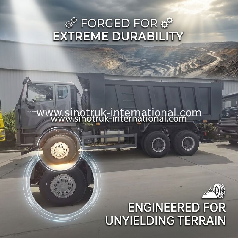 ब्लैक SINOTRUK HOWO टिपर डंप ट्रक LHD 6X4 371HP नई Howo E7 कैब