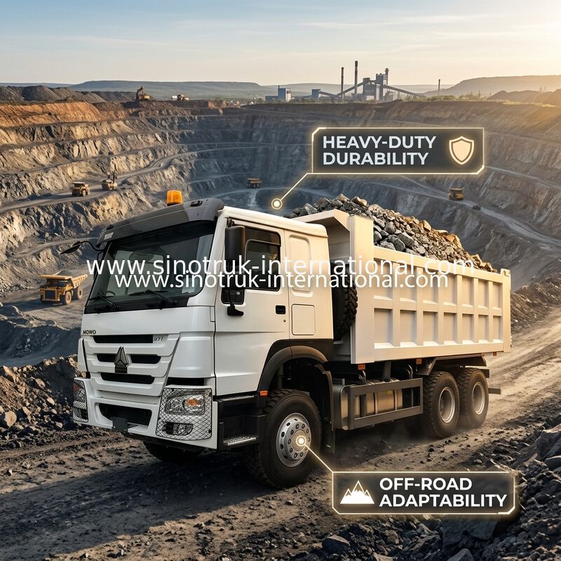 SINOTRUK HOWO टिपर डंप ट्रक LHD 6×4 371HP 20CBM
