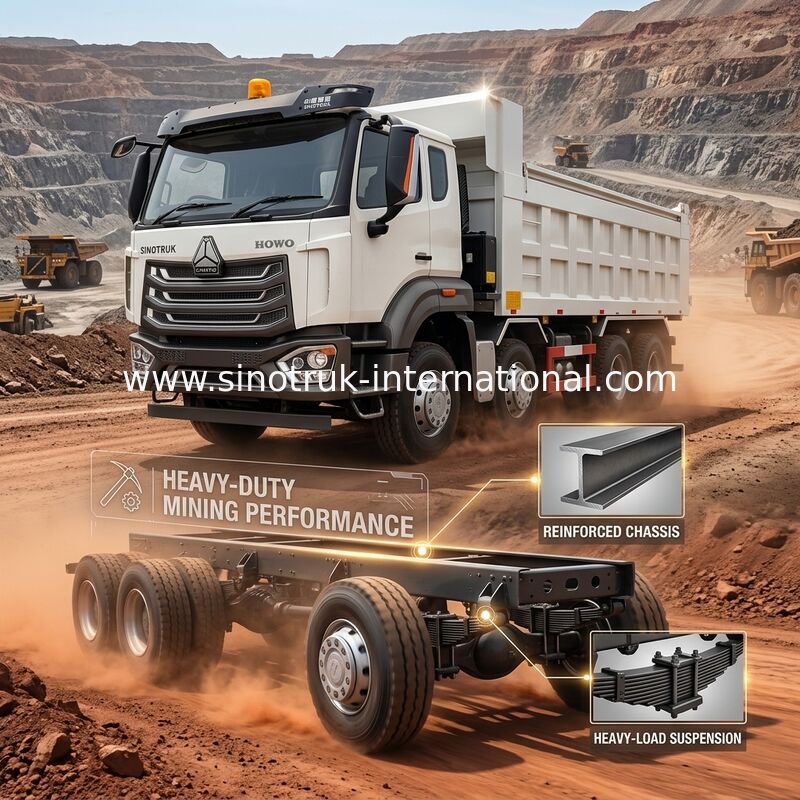 सिनोट्रुक होवो टिपर डंप ट्रक बिल्कुल नया 380Hp Rhd 12पहिए 8 × 4