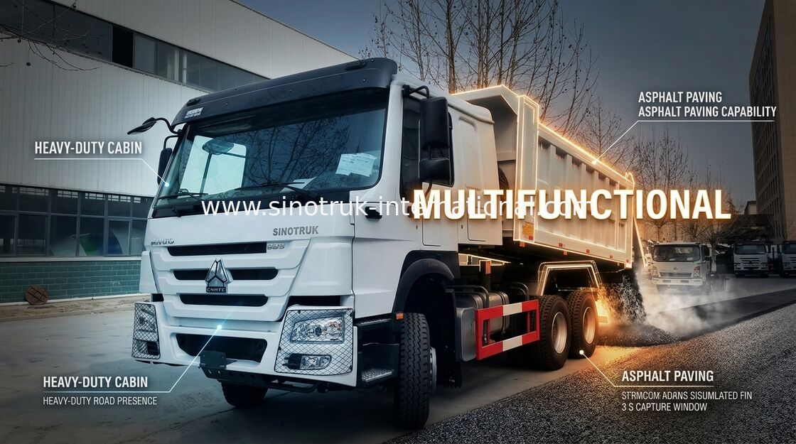 SINOTRUK HOWO टिपर ट्रक 6X4 336HP LHD 10 पहिए 25 टन ZZ3257N3847B1