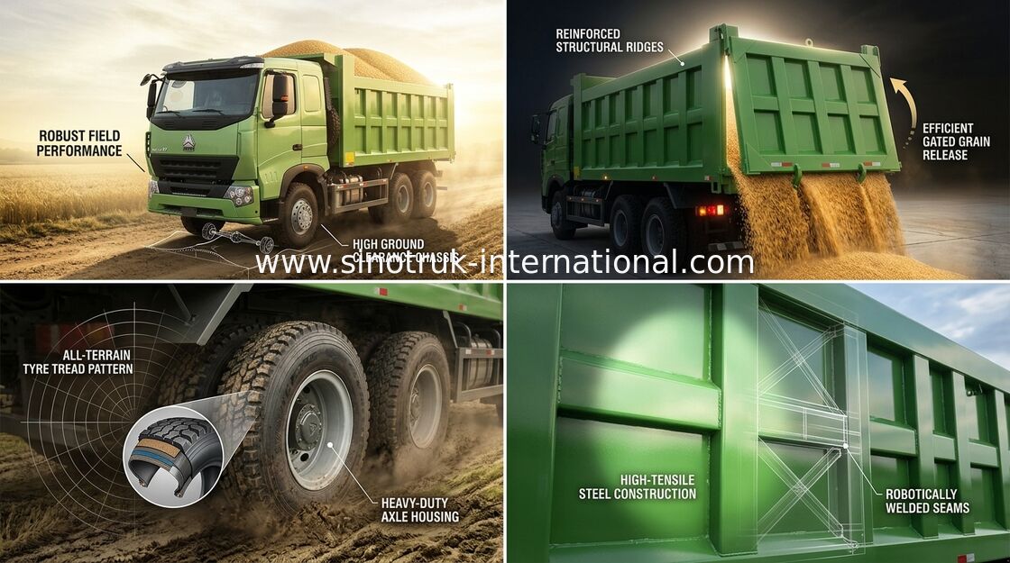 SINOTRUK HOWO A7 Tipper Dump Truck 25 - 30 Tons 10 Wheels RHD For Mining ZZ3257N3847N1