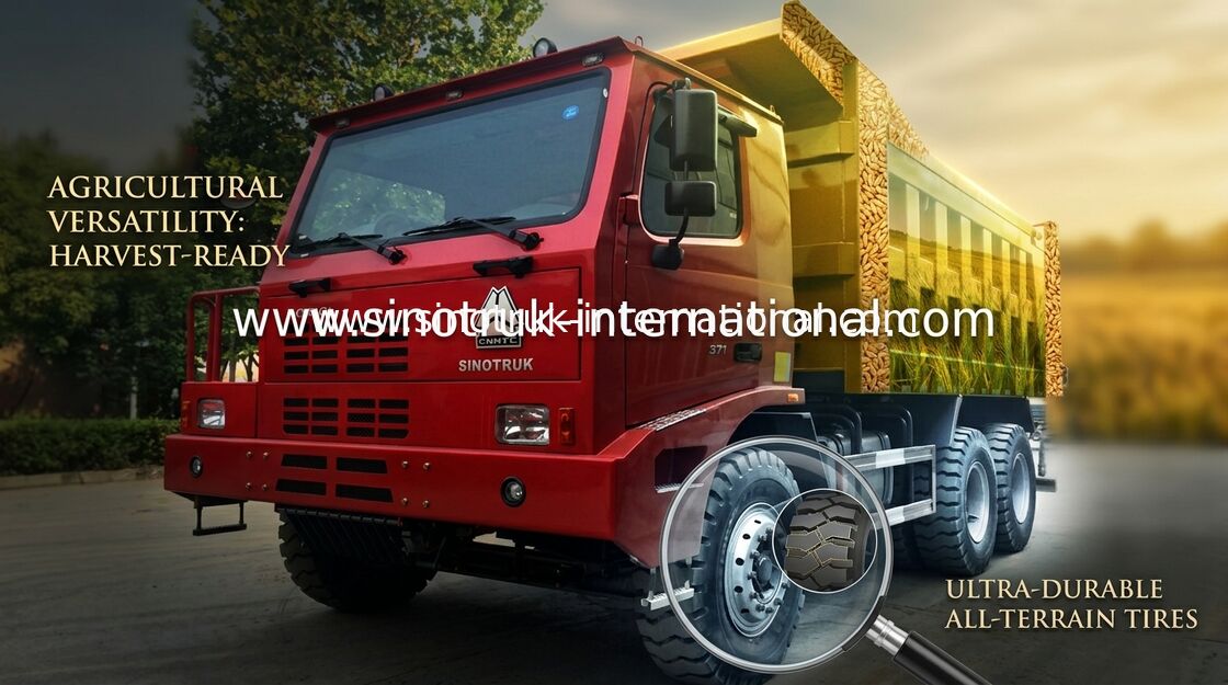 रंगीन SINOTRUK HOWO 6x4 डंप ट्रक / एचओवीओ टिपर ट्रक खनन के लिए