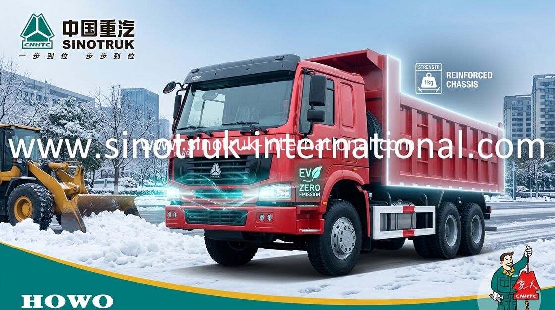 SINOTRUK HOWO टिपर डंप ट्रक 371 एचपी 8 एक्स 4 एलएचडी 31 टन 20-30 सीबीएम ज़ेड 3317 एन 3567W