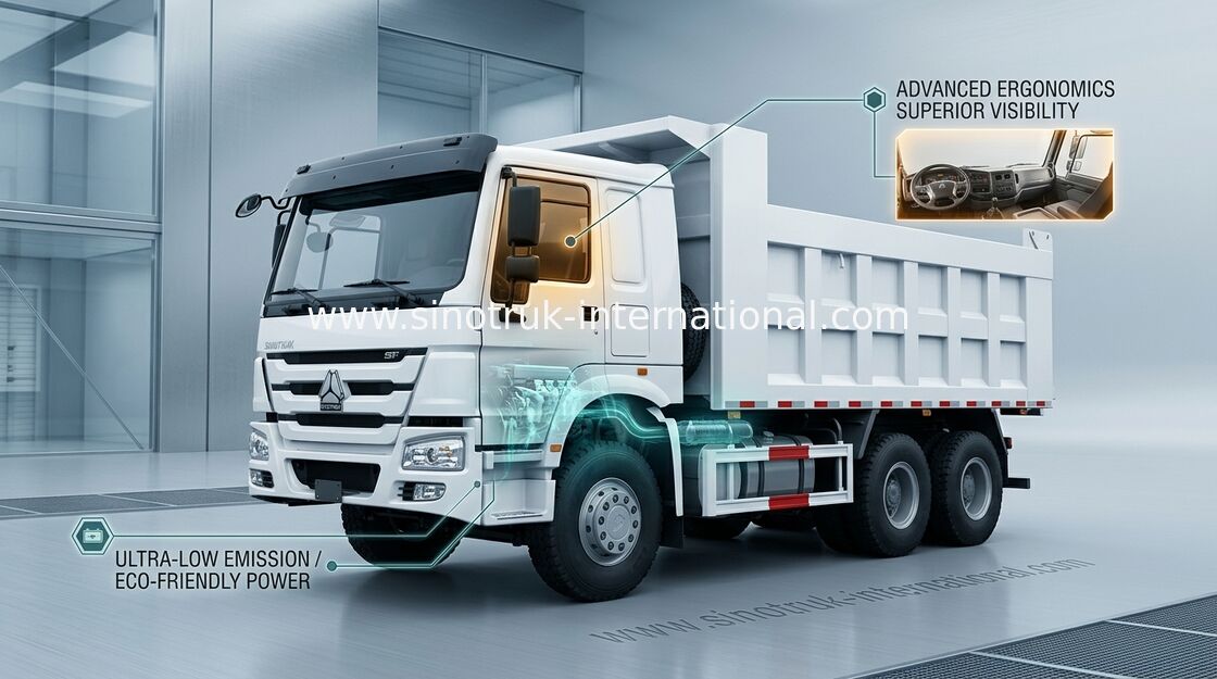 SINOTRUK HOWO टिपर डंप ट्रक 6X4 371 एचपी एलएचडी 25tons 10-25CBM ZZ3257N3847A