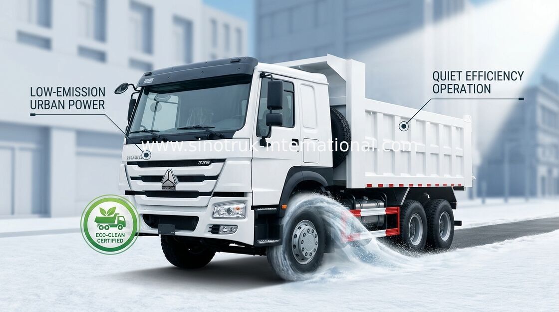 टिपर डंप ट्रक SINOTRUK HOWO 10 पहियों 10-25 सीबीएम लोड 25-40 टन ZZ3257N3647A