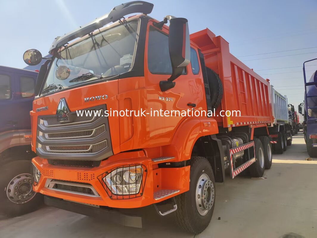 SINOTRUK HOWO-NX 6X4 टिपर डंप ट्रक 371HP इंजन के साथ 30-40 टन भार क्षमता और उच्च दक्षता परिवहन के लिए