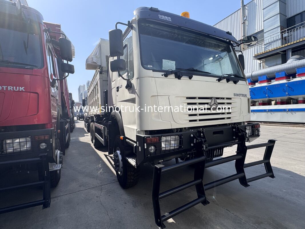 SINOTRUK HOWO भूत चेहरा कैब 380HP एलएचडी टिपर डंप ट्रक 6X4
