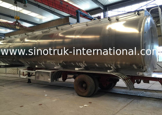 Professional Stainless Steel Semi Trailer Fuel Tank Truck 50000-70000 Liters
