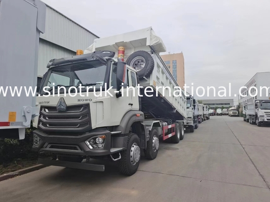 SINOTRUK HOWO हैवी ड्यूटी टिपर डंप ट्रक फ्रंट लिफ्टिंग 8×4 RHD