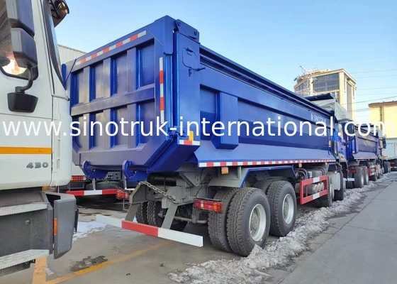 आरएचडी 8×4 12 पहियों ZZ3317V3847B1R उच्च अश्वशक्ति कम ईंधन की खपत380HP ब्लू HOWO टिपर ट्रक