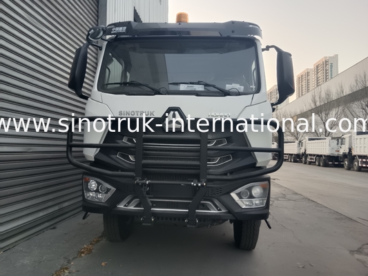 SINOTRUK HOWO 400 HP टिमपर डंप ट्रक निर्माण के लिए N7 सैन्य बम्पर चेतावनी प्रकाश