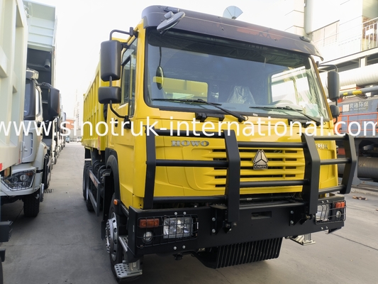 सिनोट्रुक होवो टिपर डंप ट्रक 6 × 4 Lhd 10 पहिया 20CBM कार्गो बॉक्स खनन टायर