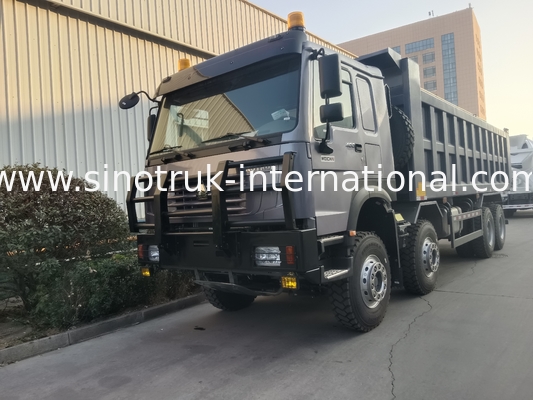 टिपर ट्रक सिनोट्रक होहान 400hp 10 पहियों Lhd 40 टन 20-30cbm ZZ3317N356JB1 ग्रे