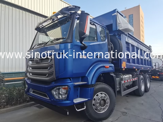 SINOTRUK HOHAN NEW HOWO 30 - 40 टन आरएचडी 10 पहियों का टारपॉलिन निर्माण के लिए नीला उच्च दक्षता उठाने और उतारने
