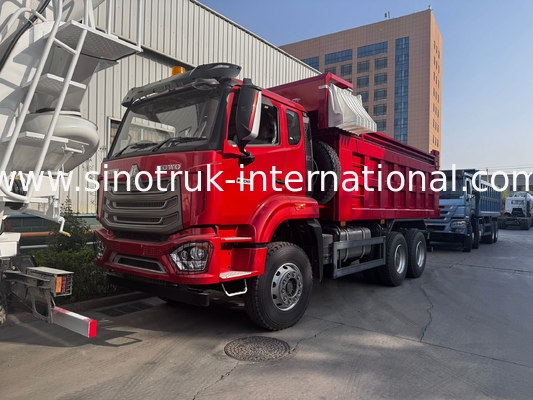 SINOTRUK HOHAN न्यू होवो 6X4 आरएचडी 10 व्हील के साथ टारपौलीन प्रबलित हार्ड रियर डोर कुशल परिवहन