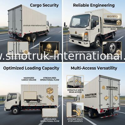 SINOTRUK HOWO पेशेवर हल्के कर्तव्य ट्रक निर्माण व्यवसाय के लिए कम शोर आरएचडी
