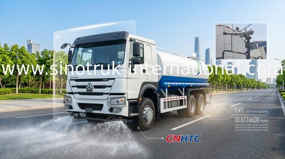 HOWO 6*4 ड्राइव 400HP 18m3 बड़े पैमाने पर इंजीनियरिंग पानी छिड़काव ट्रक (पानी ट्रक / पानी छिड़काव, सड़क धूल दमन और सिंचाई के लिए उपयुक्त)