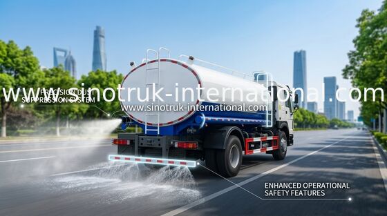 HOWO SINOTRUK पानी टैंक ट्रक 300HP नीला