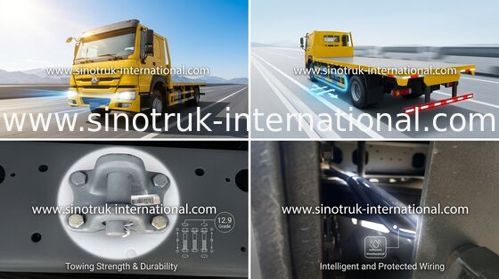 SINOTRUK HOWO ZZ1257S4641W 371HP फ्लैट बेड कार्गो ट्रक