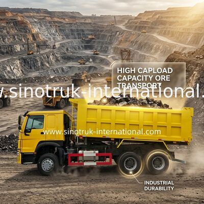 SINOTRUK HOWO टिपर डंप ट्रक LHD 6×4 400HP 20CBM