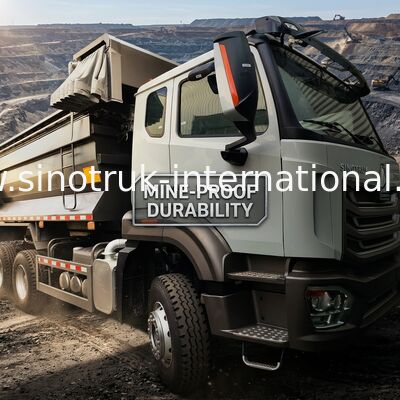 SINOTRUK HOWO LHD 6×4 10 पहियों वाला 40 टन खनन के लिए यू प्रकार का डंप ट्रक