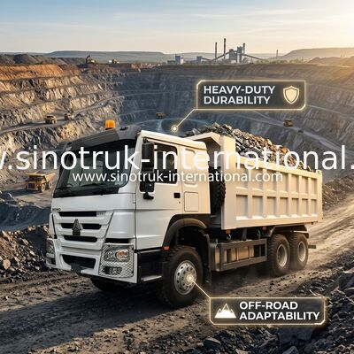 SINOTRUK HOWO टिपर डंप ट्रक LHD 6×4 371HP 20CBM