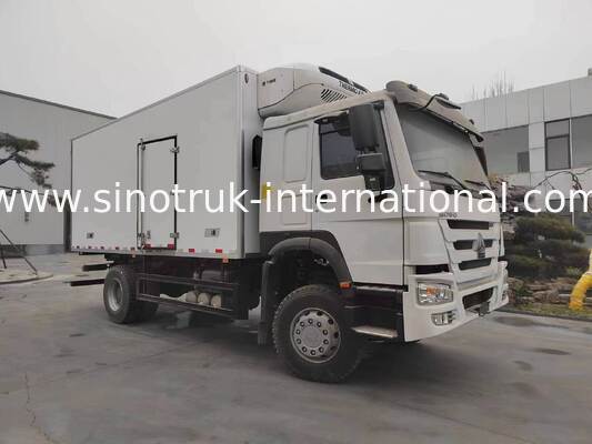 HOWO 4X2 लाइट ड्यूटी रेफ्रिजरेटेड ट्रक, 120HP, थर्मो किंग रेफ्रिजरेशन यूनिट से सुसज्जित
