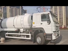 वैक्यूम पंप सीवेज सक्शन ट्रक, सेप्टिक टैंक क्लीनिंग ट्रक 16CBM LHD 290HP