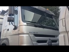 Sinotruk Howo टिपर डंप ट्रक Tx 400Hp यूरो 2 8 × 4 Lhd यू आकार कार्गो बॉक्स लाल