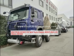 SINOTRUK HOWO तेल टैंक ट्रक चेसिस 400HP 8X4 LHD 50tons 40CBM