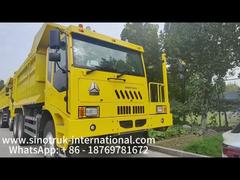 430HP इंजन 6x4 ड्राइव मॉडल और 16mm बॉटम थिकनेस कार्गो बॉक्स के साथ सिनोट्रुक माइनिंग डंप ट्रक