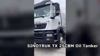 SINOTRUK TX 6X4 तेल टैंकर ट्रक उच्च दक्षता परिवहन